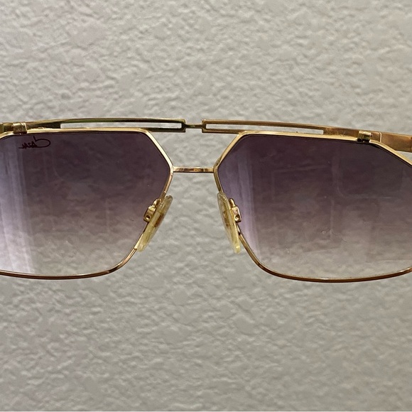 Rare Vintage CAZAL 966 302 Black & Gold Metal Frame UV Protection Sunglasses - Picture 10 of 16